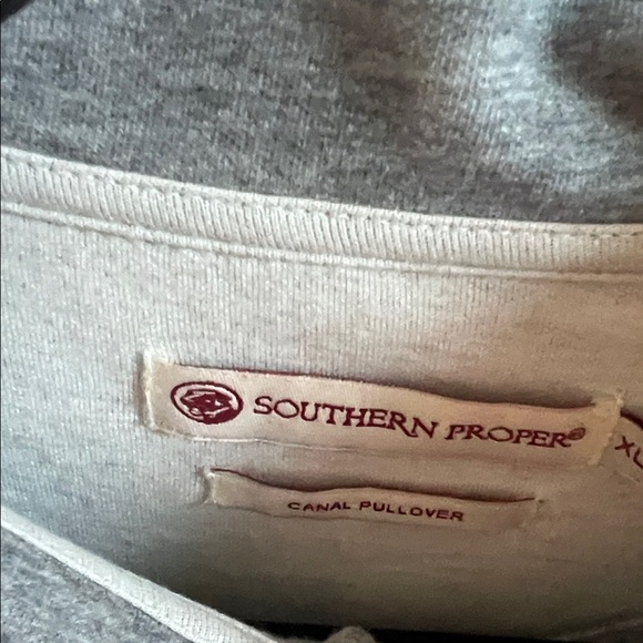 Southern Proper Light Gray Zip-Up Sweater - Picture 2 of 3